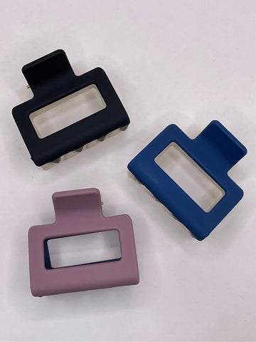 Square Color Block Claw Clip